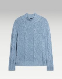 dunhill Cashmere Linen Cable High Neck Jumper for men at Dunhill