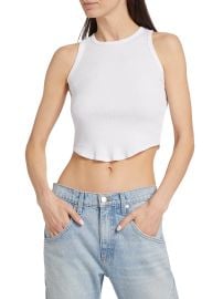 eb denim Curve Rib-Knit Tank Top at Saks Fifth Avenue