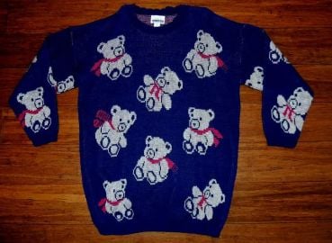 eddy Bear Oversize Knit Sweater at eBay