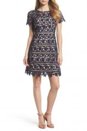 eliza j Crochet Overlay Dress at Nordstrom Rack