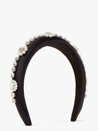 embellished satin headband at Kate Spade