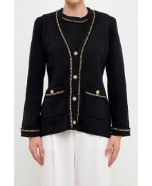 endless rose Womens Chain Trim Cardigan - Macys at Macys