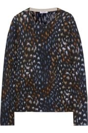 equipment Sloane leopard-print cashmere sweater at Net A Porter