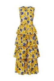 floral dress at Rent the Runway