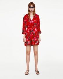 floral print mini dress at Zara