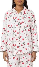 florence by mills Womenx27s Couch Date Collection Oversized Button-Down Sleep Shirt at Womens Clothing store at Amazon
