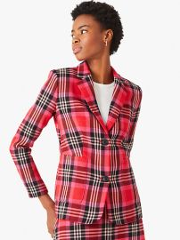 foliage plaid blazer  Kate Spade New York at Kate Spade