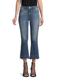 frame Le Crop Mini Boot Scalloped Jeans at Saks Off 5th