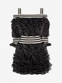 frill mini dress at Alexander McQueen