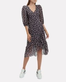 ganni Tilden Mesh Eclipse Dress at Intermix