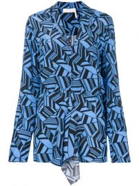 geometric print blouse at Farfetch