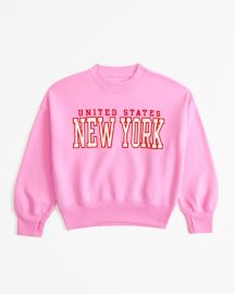 girls destination crew sweatshirt girls clearance Abercrombiecom at Abercrombie & Fitch