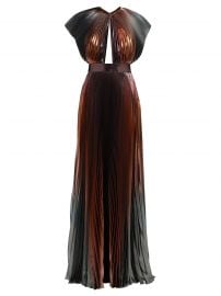 givenchy Metallic pleated silk-blend gown at Matches