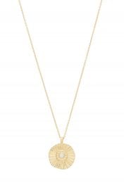 gorjana Sunburst Coin Pendant Necklace   Nordstrom at Nordstrom