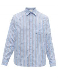 gucci bee stripe shirt at Matches