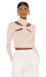 h ours Alyson Cut Out Top in Beige from Revolve com at Revolve