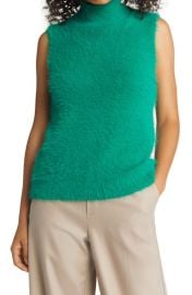 halogen(rFuzzy Mock Neck Sweater Tank at Nordstrom