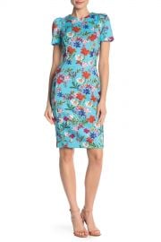 WornOnTV: Shannon’s blue floral print sheath dress on Kims Convenience ...