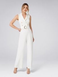 white tuxedo playsuit