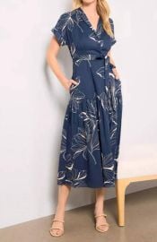 hutch Rosen Dress In Navy ShopSimon at Shop Simon