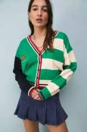 iets frans Varsity Stripe Cardigan at Urban Outfitters