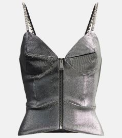 WornOnTV: Sheree's metallic corset confessional top on The Real