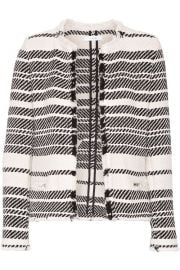 iro Zlata striped cotton-blend tweed jacket at The Outnet