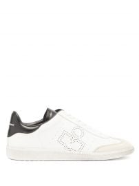 isabel marant Bryce perforated-logo leather trainers at Matches