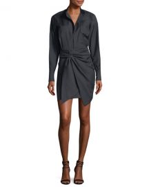 isabel marant Nolla Wrap-Front Shirtdress at Bergdorf Goodman