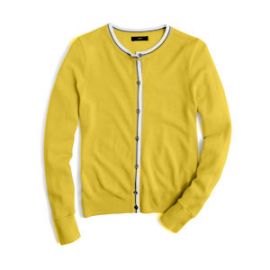 jackie tipped cardigan at J. Crew