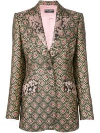 jacquard blazer at Farfetch