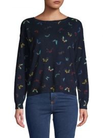 joie Eloisa Butterfly Cotton  Cashmere Sweater at Saks Off 5th