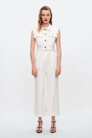 jumpsuit with belt at Zara