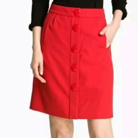 kate spade Skirts Nwot Red Wool Kate Spade Skirt With Pockets Poshmark at Poshmark