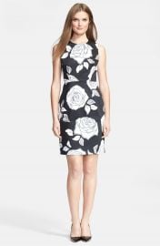 kate spade new york   x27 aires rose abbey  x27  print stretch cotton sheath dress   Nordstrom at Nordstrom