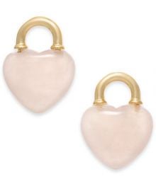 kate spade new york Gold-Tone Stone Heart Stud Earrings   Reviews - Earrings - Jewelry   Watches - Macy s at Macys