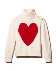 kate spade new york Heart Print Turtleneck Sweater Women - Bloomingdale s at Bloomingdales