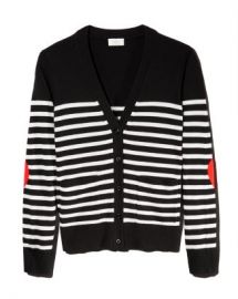 kate spade new york Striped Heart Patch Cardigan Women - Bloomingdale s at Bloomingdales