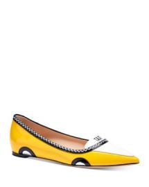 kate spade new york Womens Gogo Pointed Embellished Flats Bloomingdales at Bloomingdales