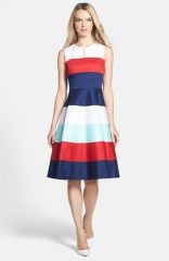 kate spade new york and39corleyand39 stretch cotton fit andamp flare dress at Nordstrom