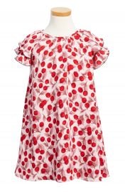 kate spade new york cherry print flutter sleeve dress  Toddler Girls   Little Girls at Nordstrom