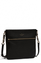 kate spade new york cobble hill - ellen leather crossbody bag in black at Nordstrom