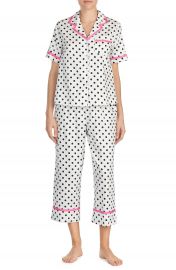 kate spade new york cropped sateen pajamas at Nordstrom