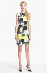 kate spade new york della sleeveless print dress at Nordstrom