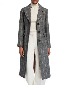 kate spade new york glen plaid belted trench coat at Neiman Marcus