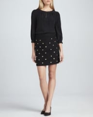 kate spade new york jolette three-quarter sleeve blouse and harper skirt at Neiman Marcus