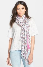 kate spade new york lipstick print scarf at Nordstrom