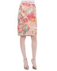 kate spade new york marit floral print pencil skirt multicolor at Neiman Marcus