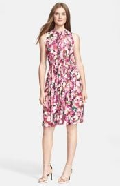 kate spade new york rose print woven a-line dress at Nordstrom