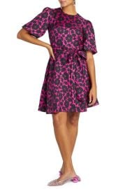 kate spade new york rosy garden tie waist silk blend dress at Nordstrom